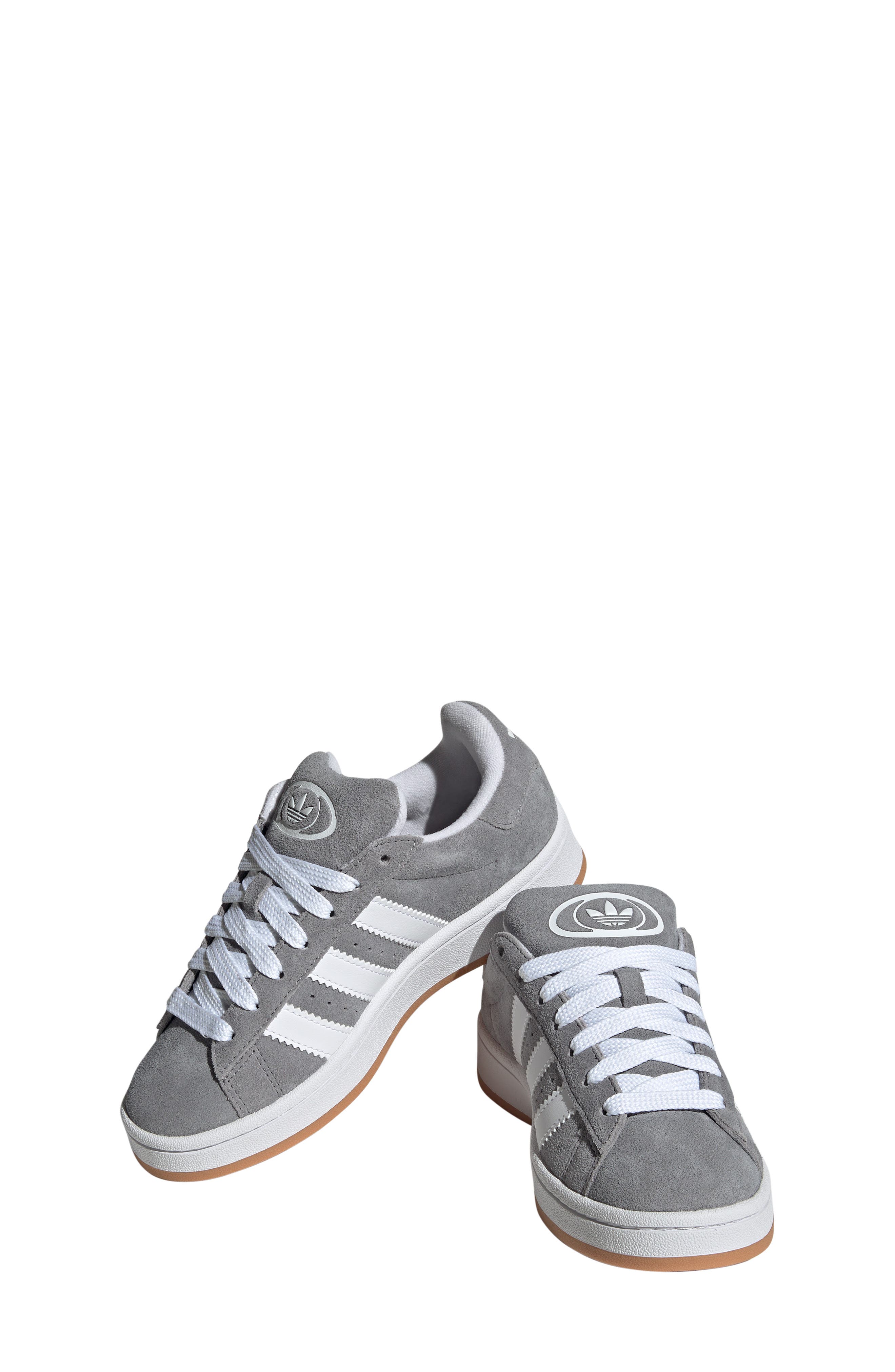 Kids' Campus 00s Sneaker, Alternate, color, GREY/WHITE/WHITE