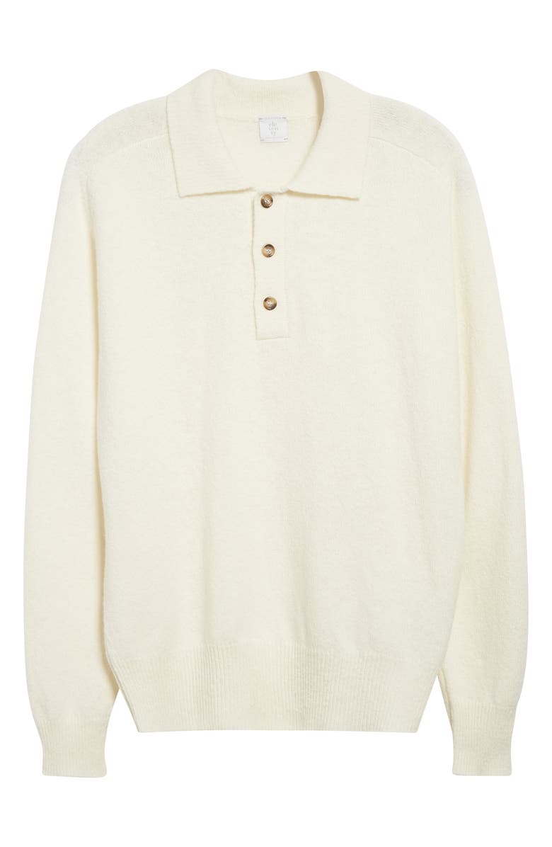 Eleventy Wool & Cashmere Blend Polo Sweater, Alternate, color, 01 White