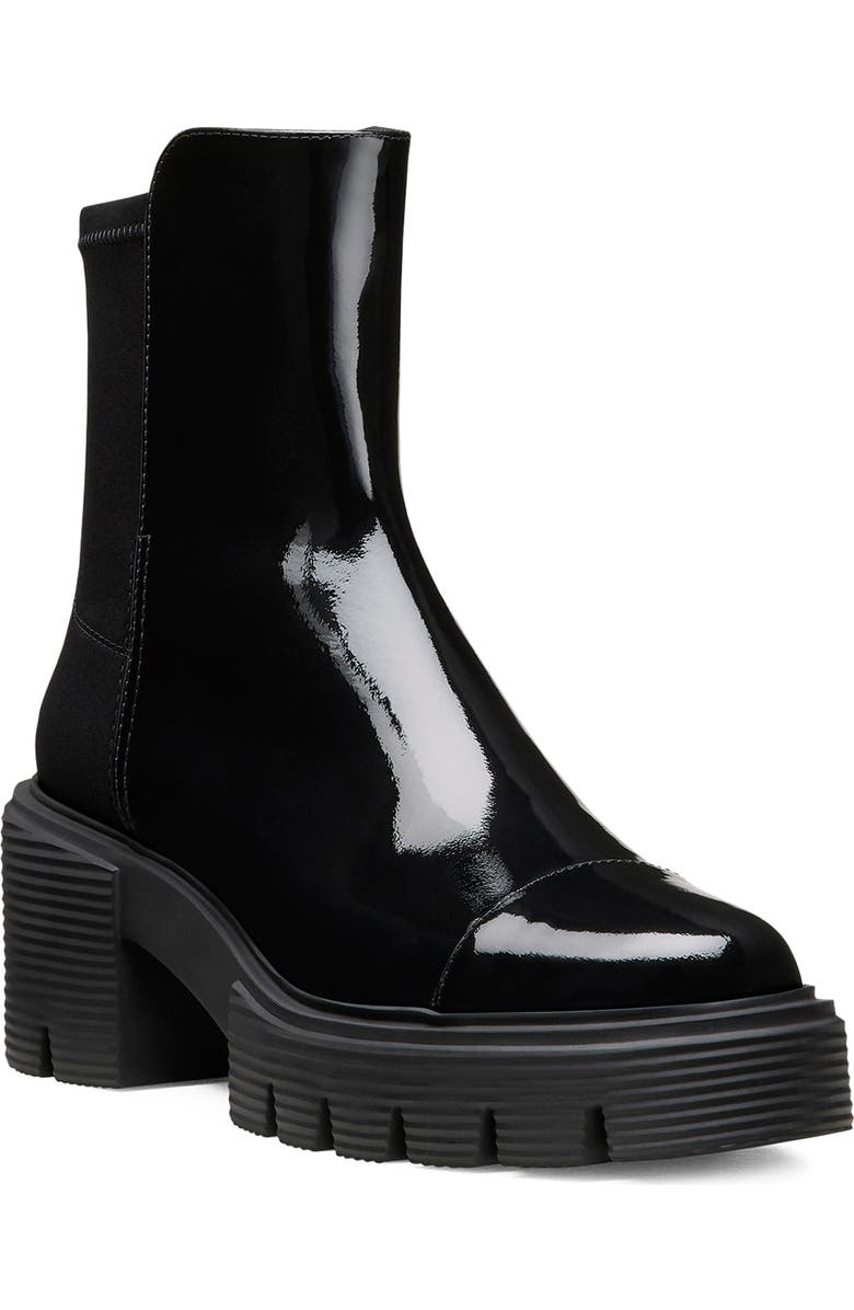 Stuart Weitzman Soho Bootie, Main, color, Black Patent