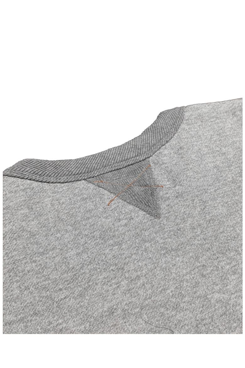 Vintage Inspired Crew Neck Sweatshirt, Alternate, color, Melange Grey