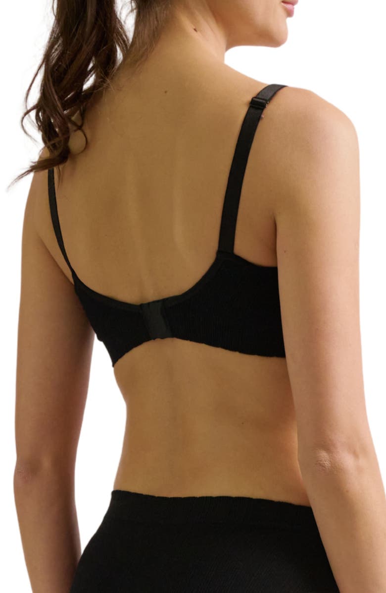 Cache Coeur Zoé Seamless maternity and nursing bra, Alternate, color, Black