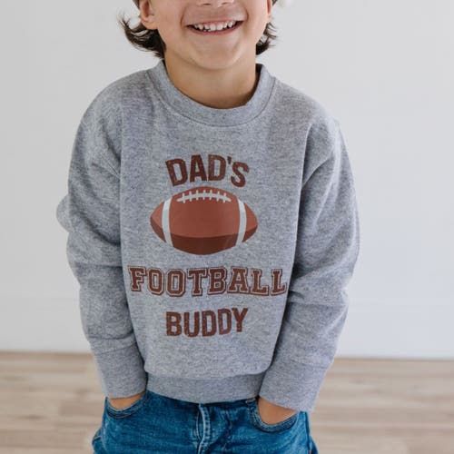 Sweet Wink Dad's Football Buddy Sweatshirt In Gray