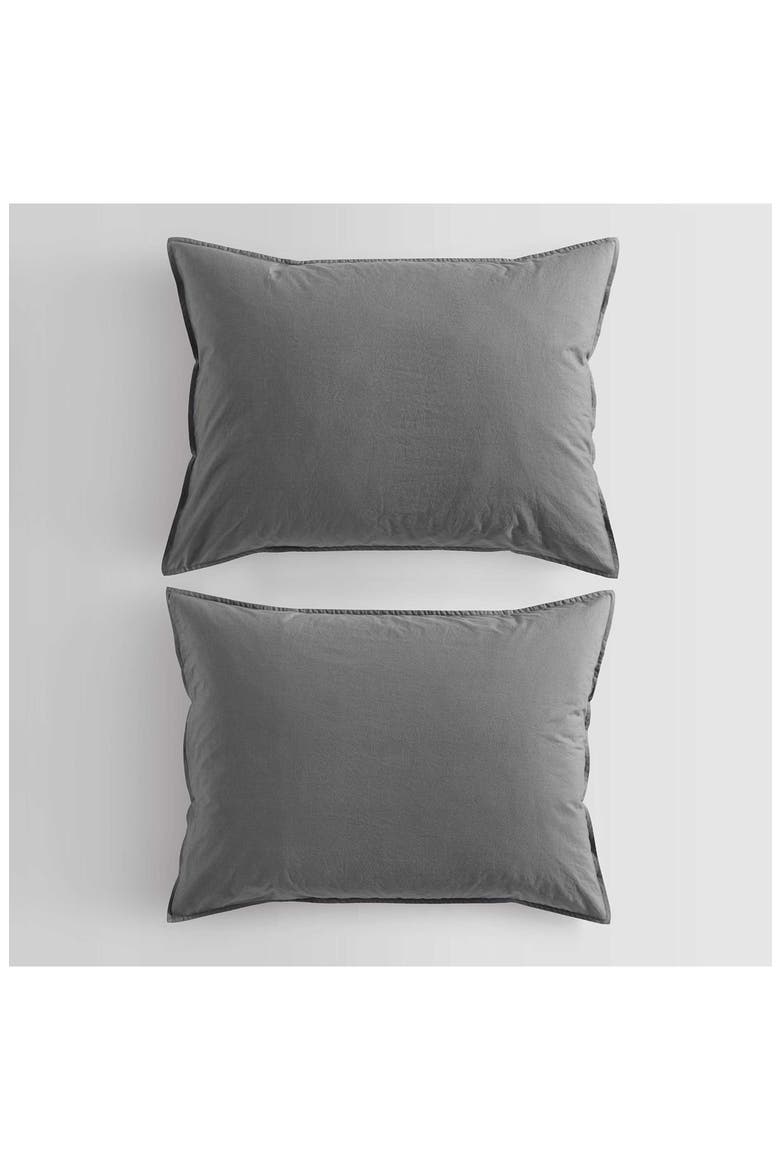 Washed Percale Comforter & Shams Set, Alternate, color, GREY