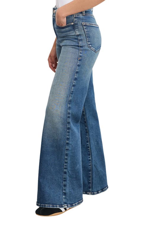 Good American Soft-tech Good Petite Wide Leg Palazzo Jeans In Blue
