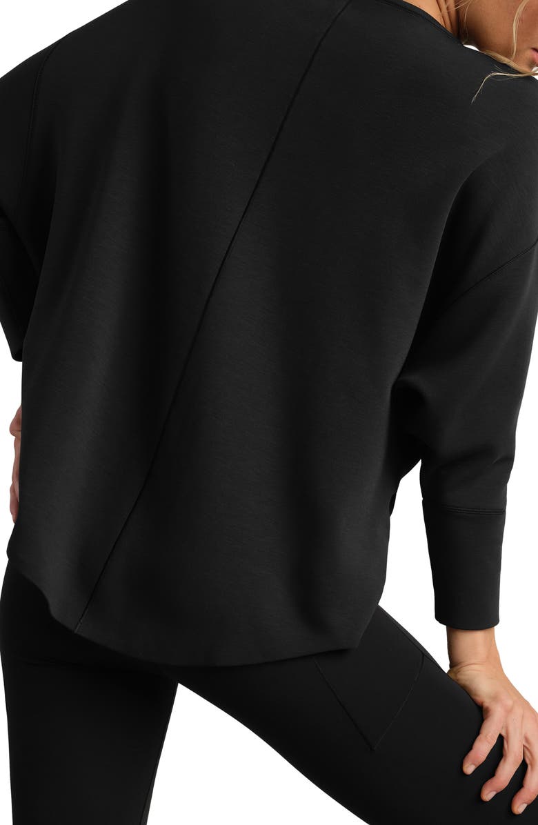 Rhone DreamGlow Pullover Sweatshirt, Alternate, color, Pure Black