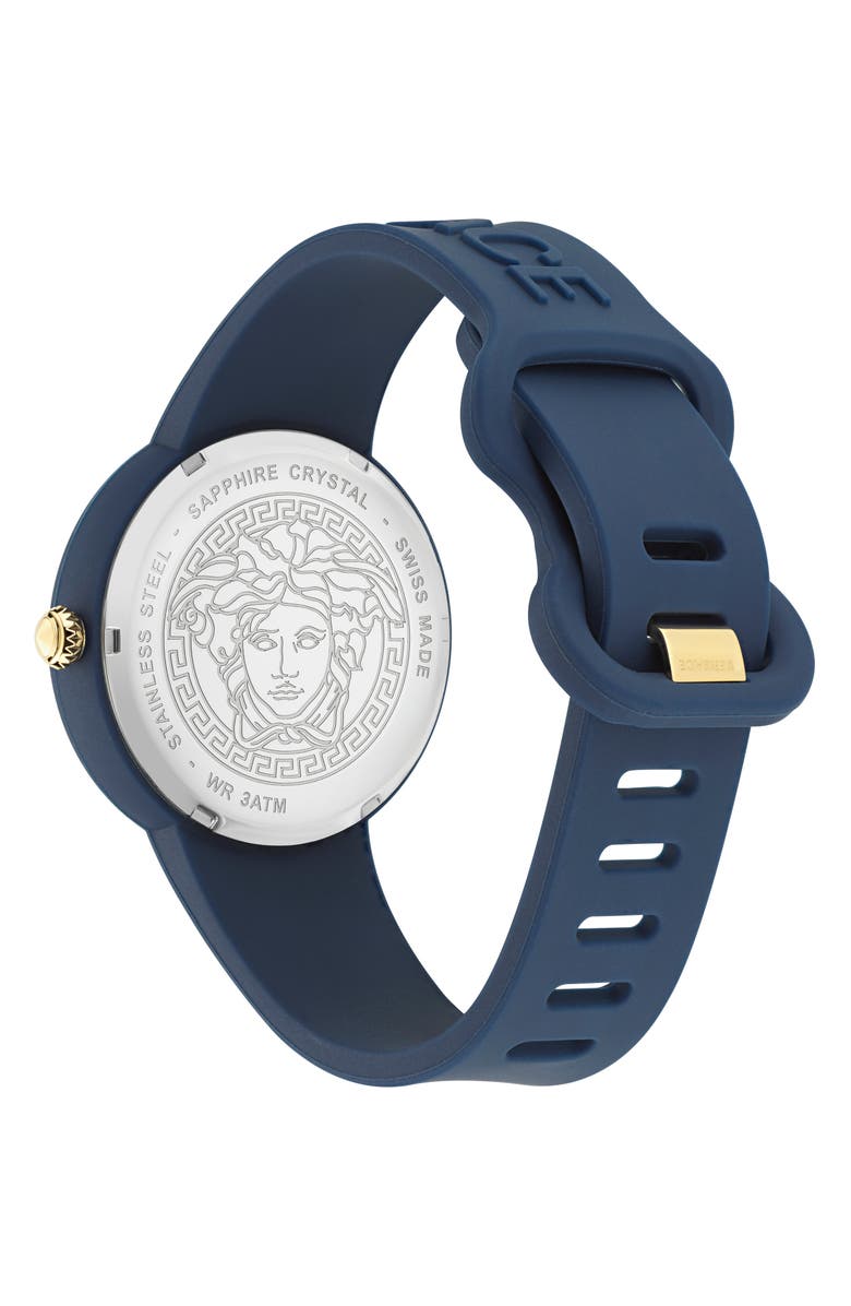 Versace Medusa Pop Silicone Watch, 39mm, Alternate, color, 
