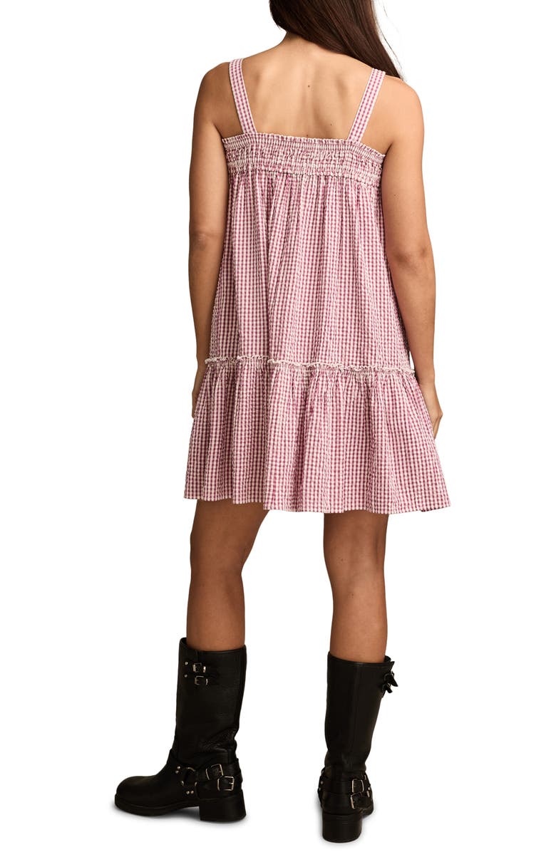 Lucky Brand Easy Cotton Gingham Minidress, Alternate, color, 