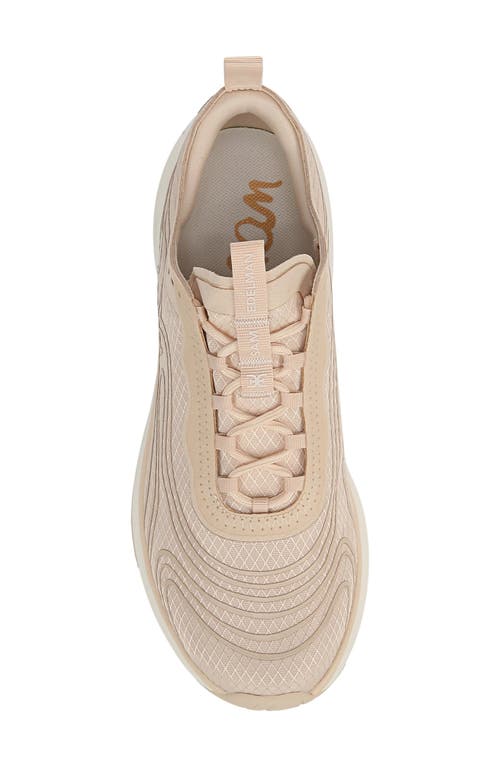 Sam Edelman Miles Lace Up Performance Sneaker Ecru Sand Mesh In Ecru Sand