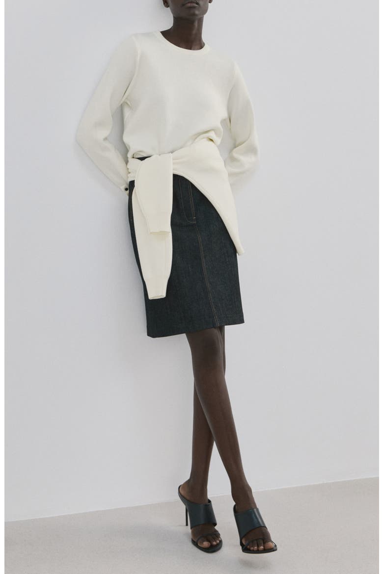 Button Cuff Sweater, Alternate, color, ECRU