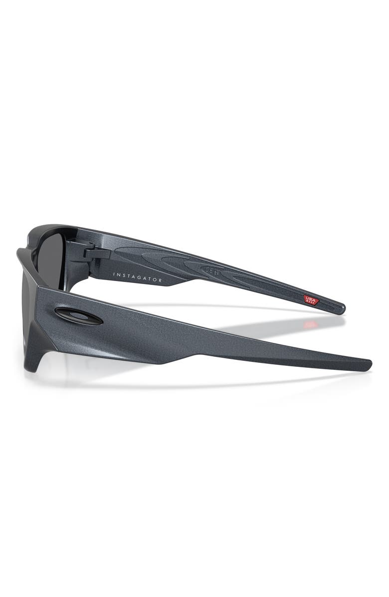 Oakley Instagator 58mm Prizm<sup>™</sup> Rectangular Sunglasses, Alternate, color, Blue Steel Prizm Black Iridium