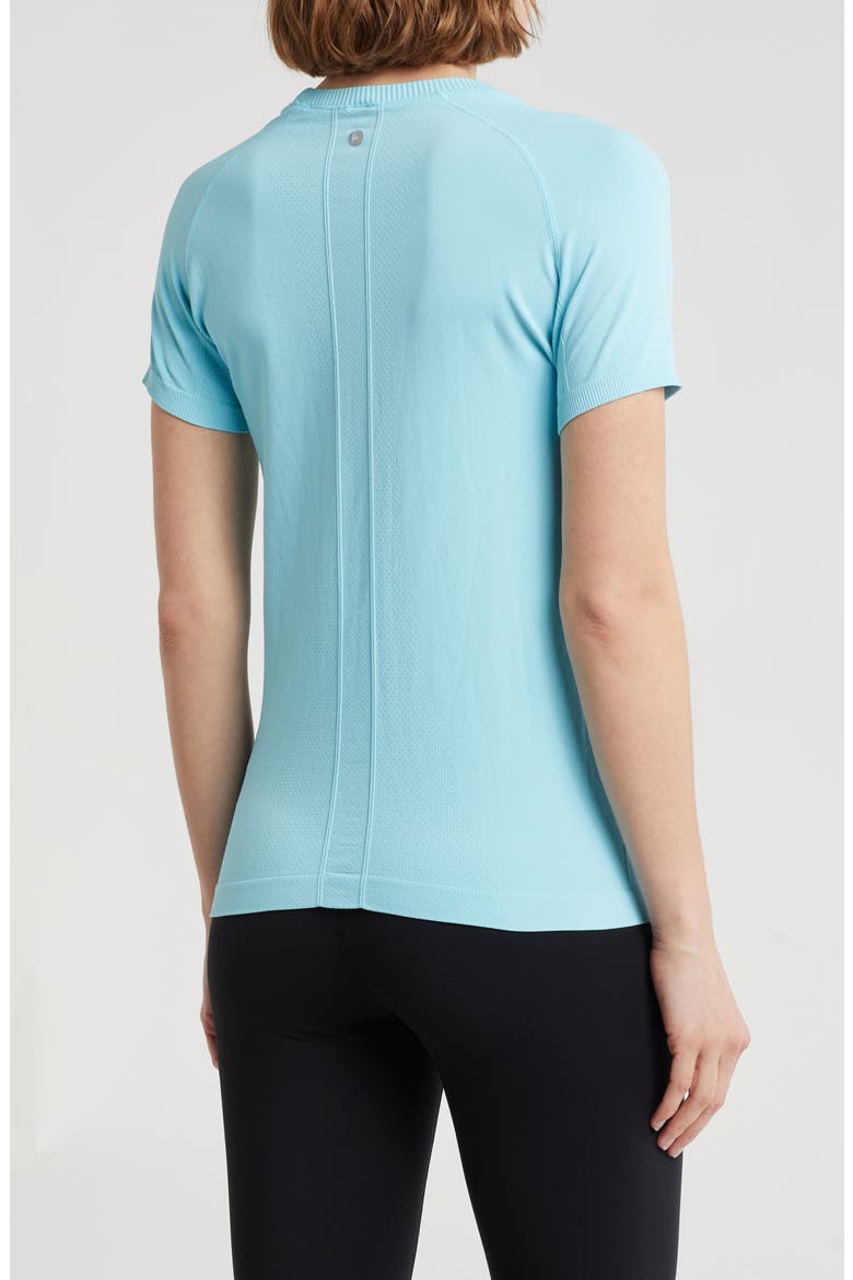 Zaia Seamless Short Sleeve Top, Alternate, color, LARIMAR