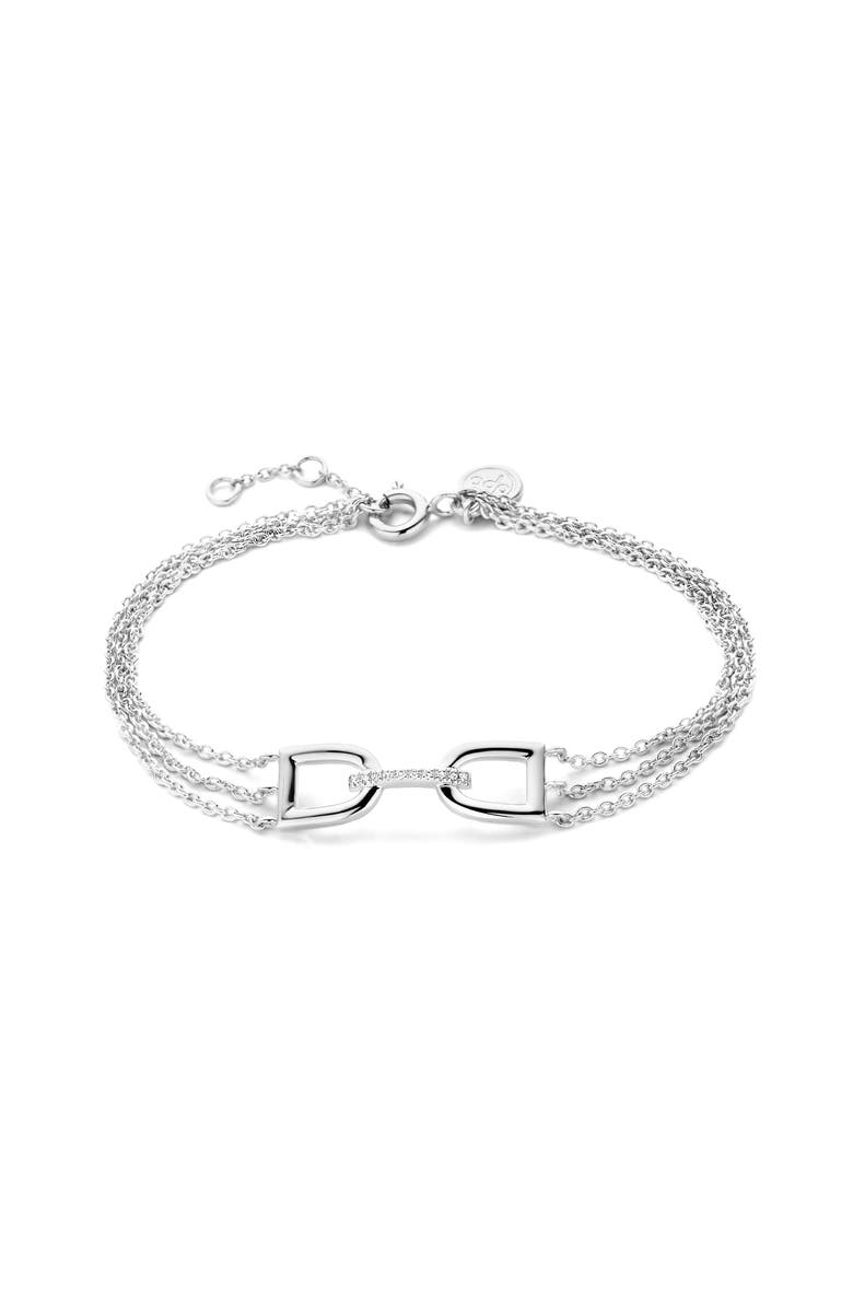 DPT Antwerp Arch Bracelet, Main, color, White Rhodium