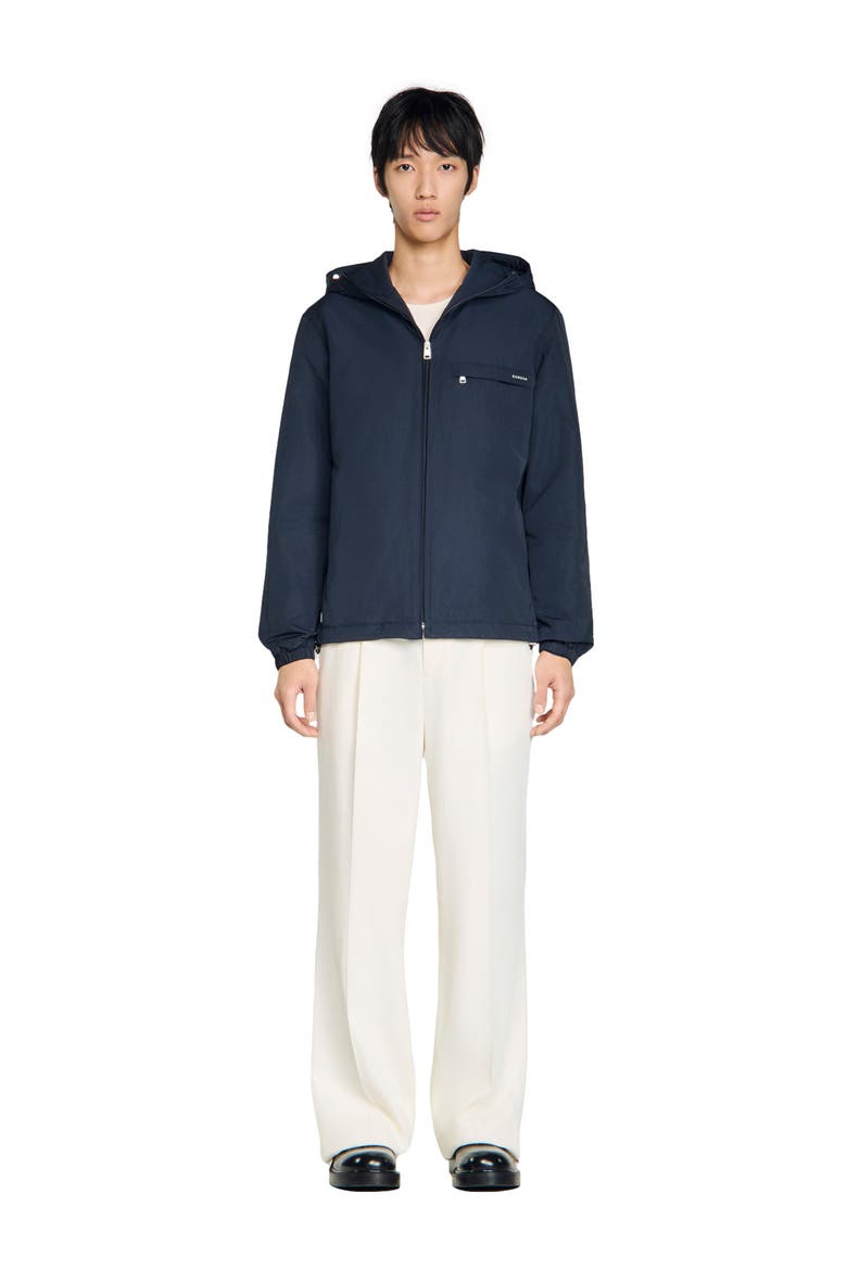 Nylon windbreaker, Alternate, color, Navy blue