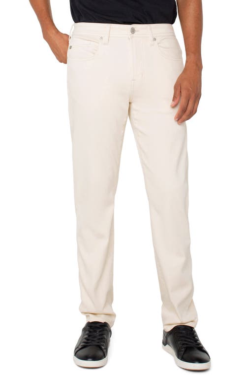 Liverpool Kingston Modern Straight Leg Jeans In White