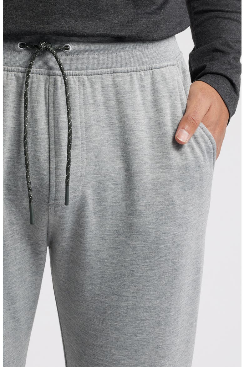 Brushed Fleece Joggers, Alternate, color, HEATHER GREY