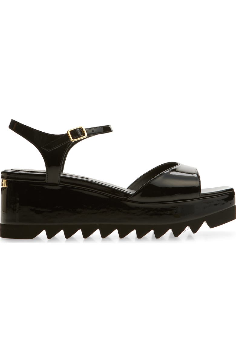 Stella McCartney Elyse Platform Sandal, Alternate, color, Black