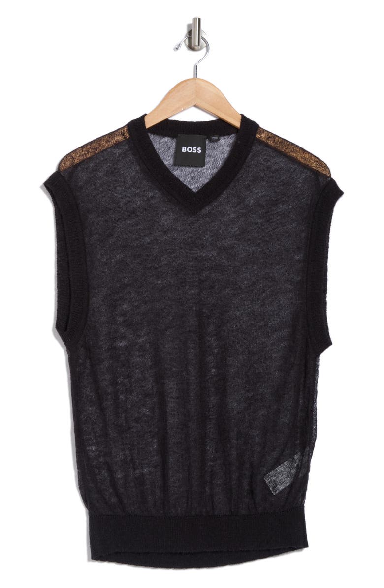 BOSS Lucid Sheer Sweater Vest, Alternate, color,