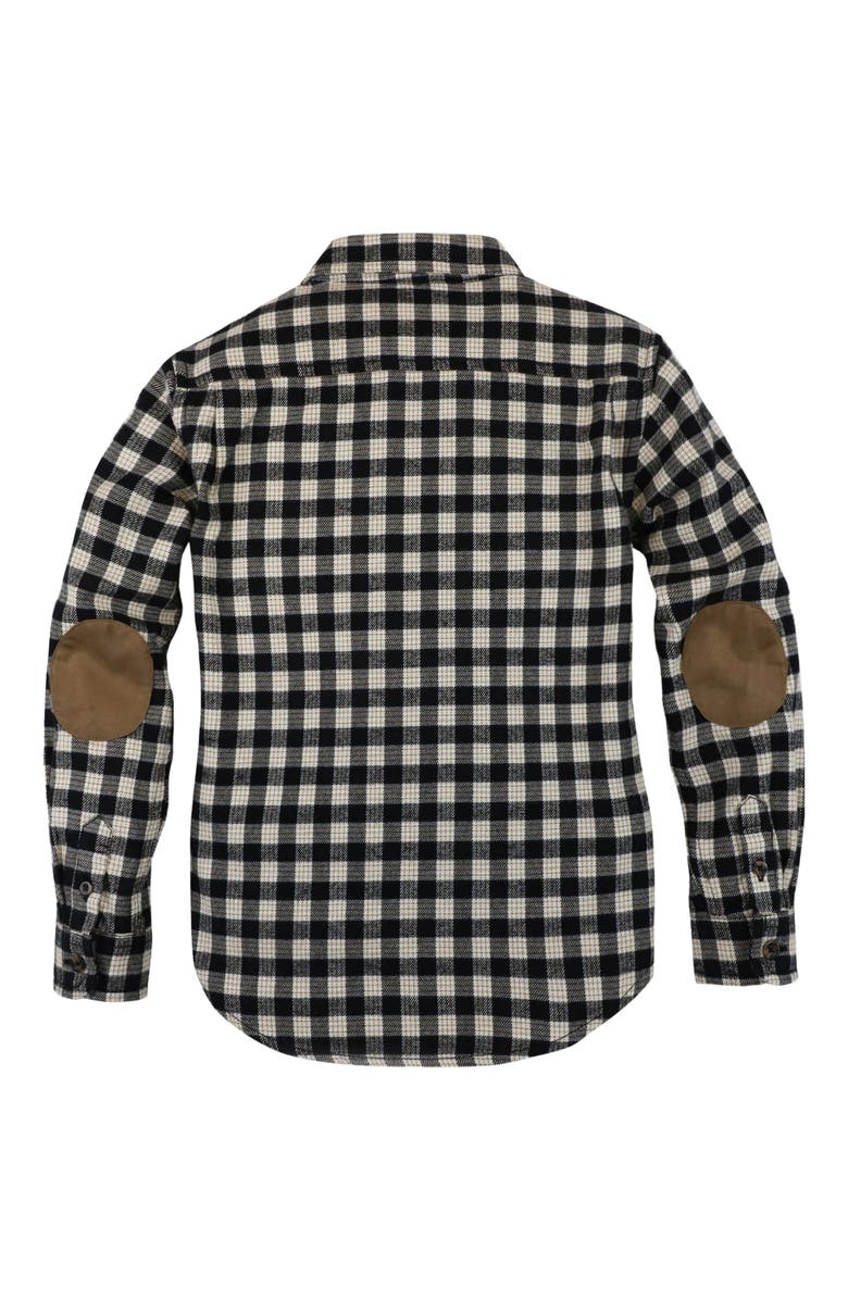 Hope & Henry Boys' Organic Flannel Shirt with Elbow Patches, Kids, Alternate, color,