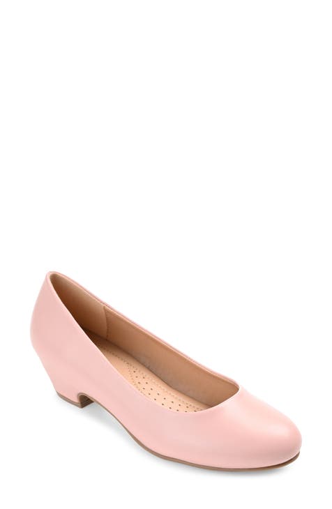 Light pink low heels hotsell