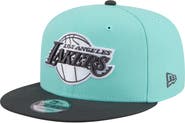 New Era Men's New Era Turquoise/Charcoal Los Angeles Lakers Color Pack Two-Tone 9FIFTY Snapback Hat