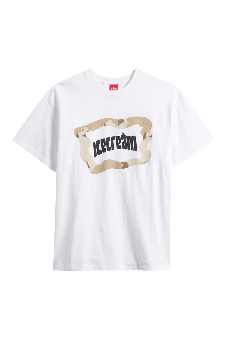 Taupe Cotton Graphic T-Shirt, Alternate, color, WHITE