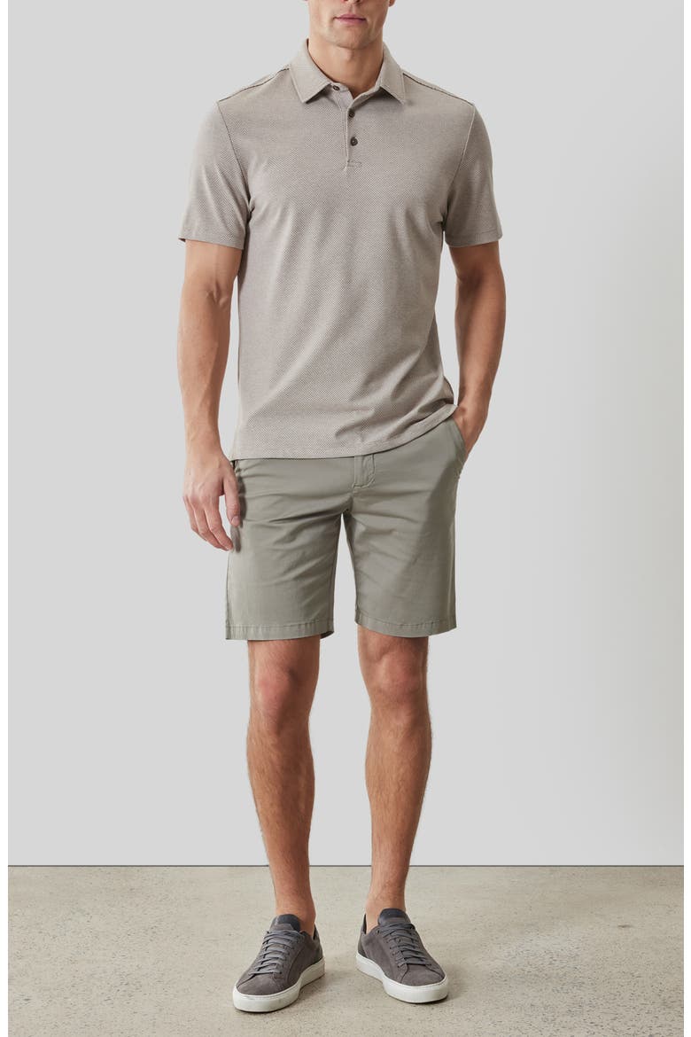 Keyes Jacquard Knit Polo, Alternate, color, ASH BROWN