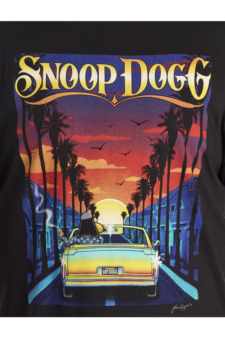 Big & Tall Snoop California Cruise Graphic Tee, Alternate, color, BLACK