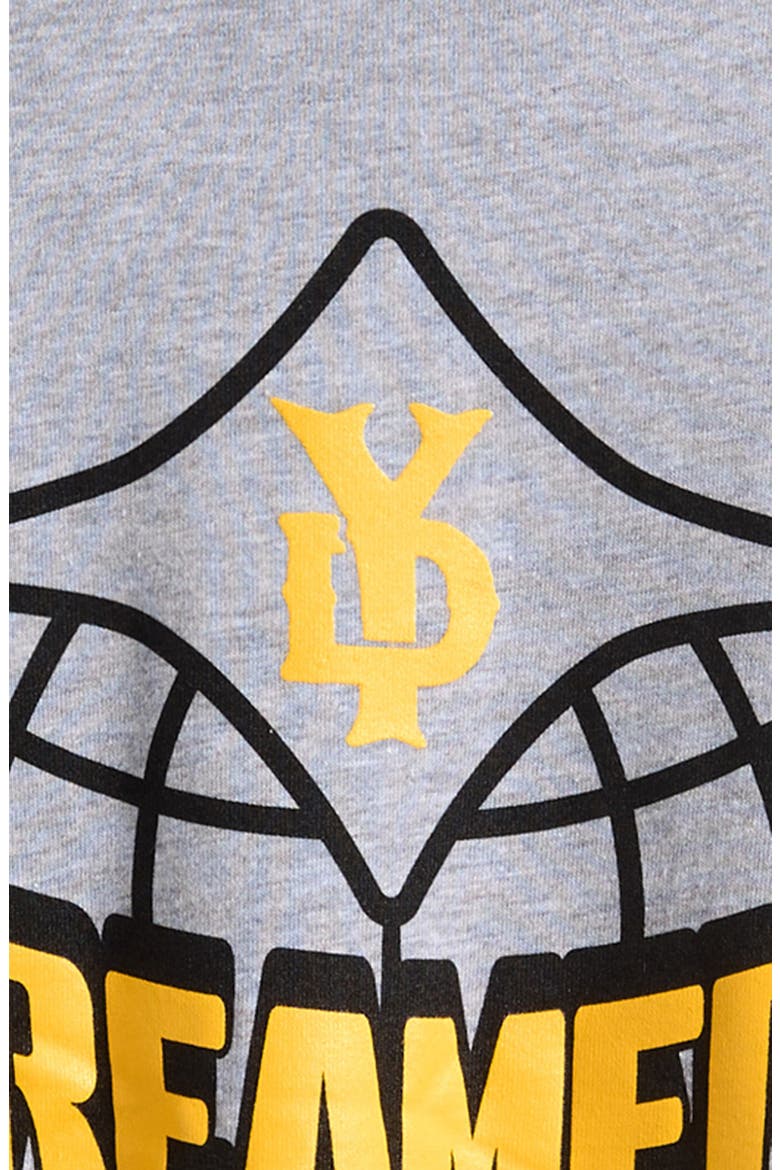 Kids' City Dreamerz Globe Cotton Graphic T-Shirt, Alternate, color, GREY