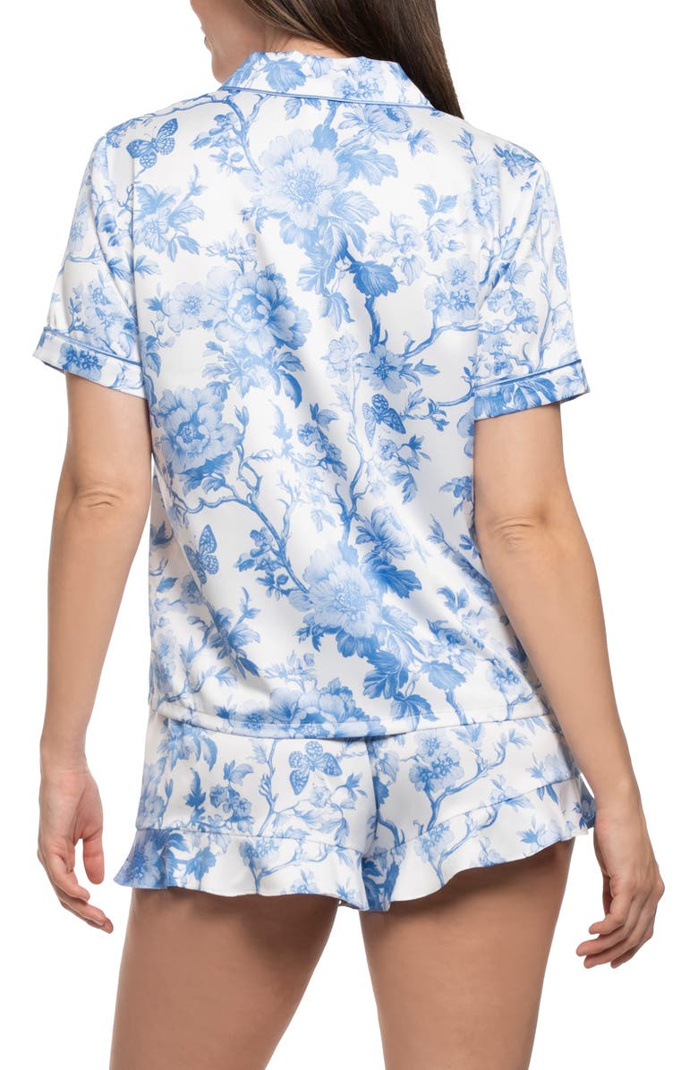 In Bloom by Jonquil Molleigh Satin Short Pajamas, Alternate, color, Ivory