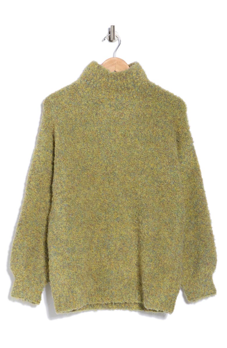 FRNCH Maya Bouclé Sweater, Alternate, color, Kaki