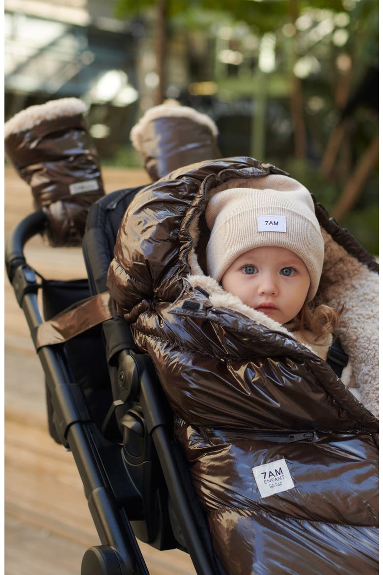 Warmmuffs Polar Water Resistant Stroller Muffs, Alternate, color, BROWN POLAR