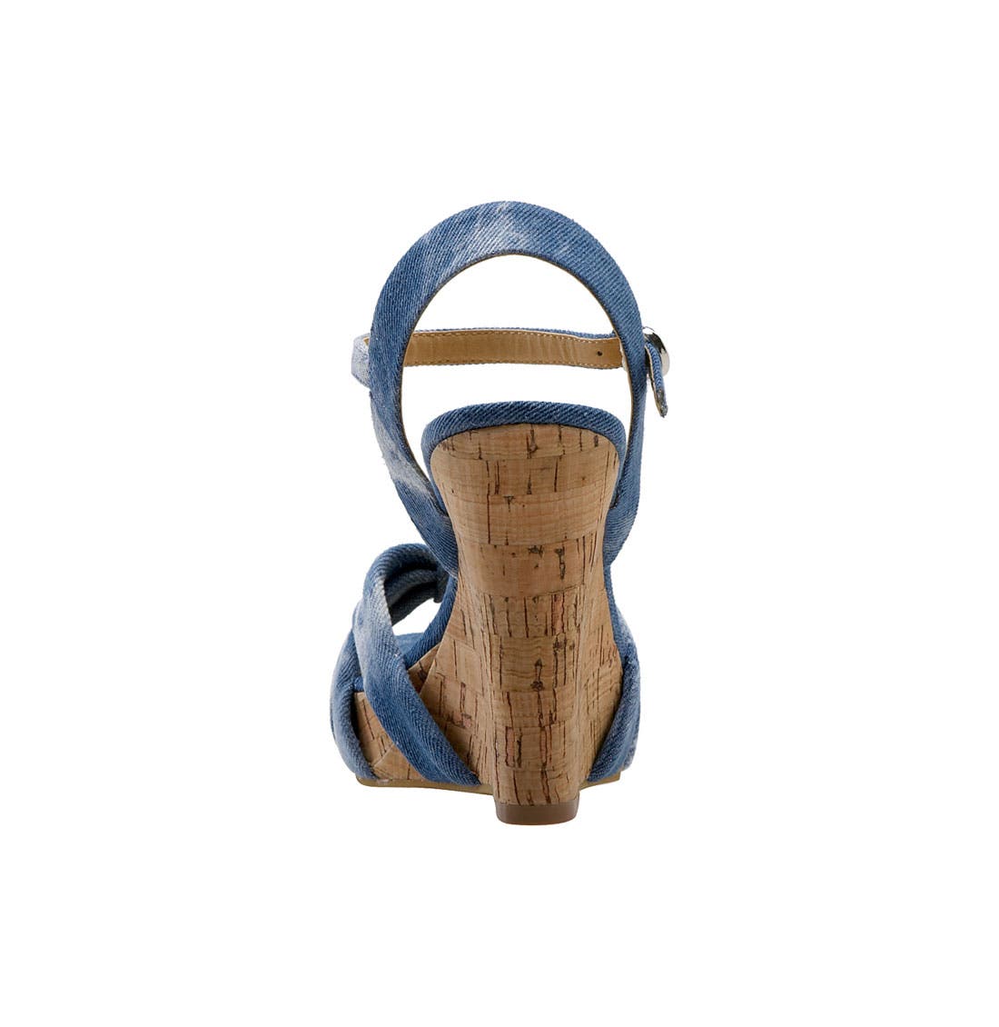 Cork Wedge Sandal, Alternate, color, DENIM