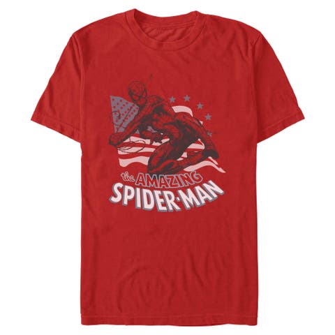 Men's Marvel Spider-Man The Amazing American Spidey  Graphic T-Shirt