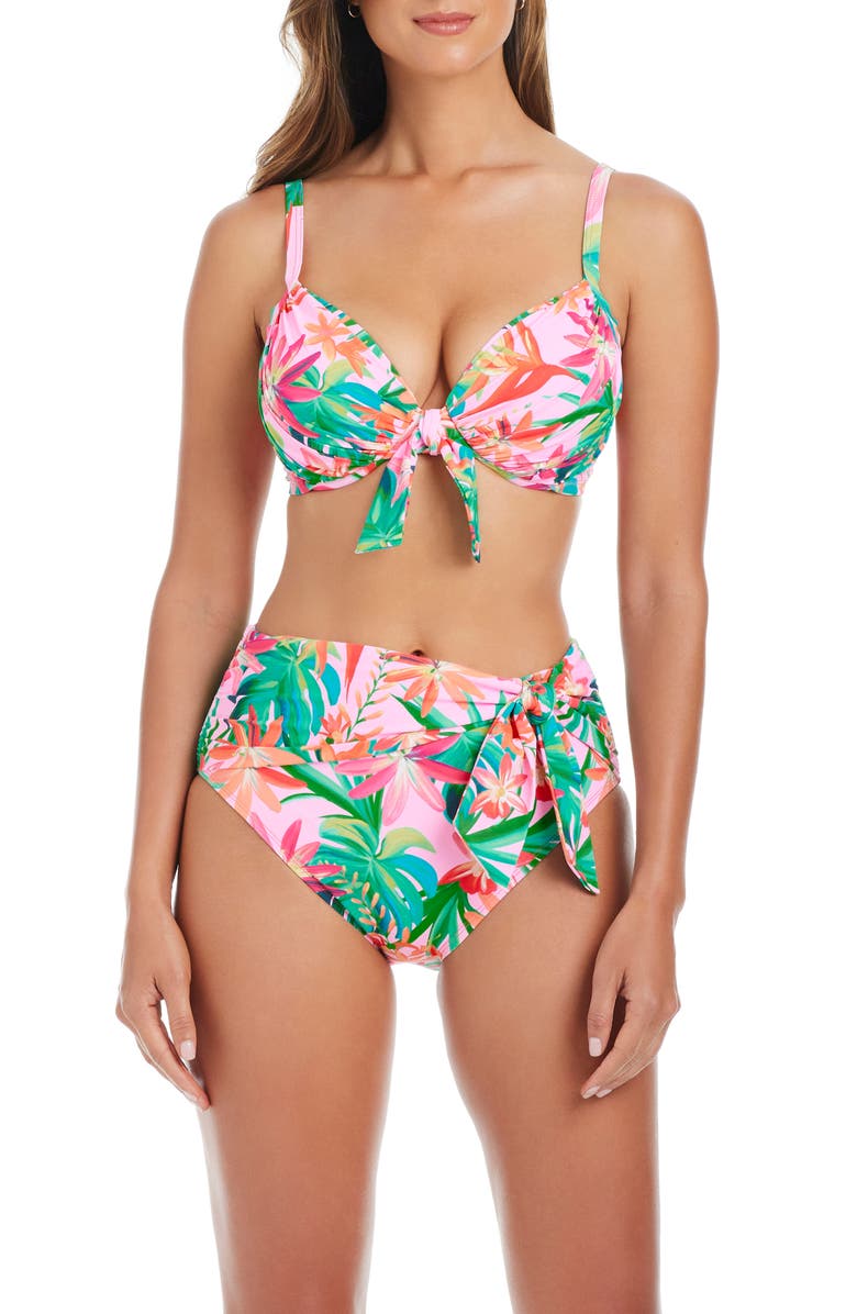 BLEU by Rod Beattie Tie Waist Bikini Bottoms, Alternate, color,