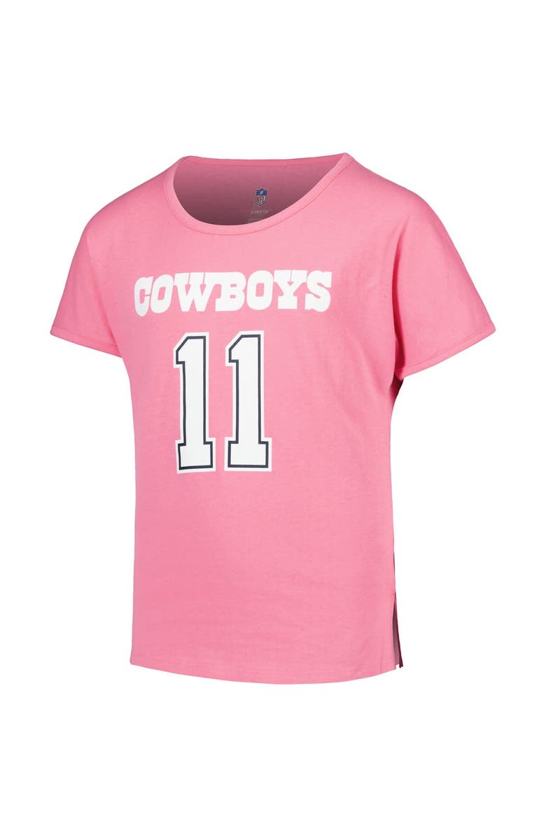 Outerstuff Girls Youth Micah Parsons Pink Dallas Cowboys Player Name & Number T-Shirt, Alternate, color, 