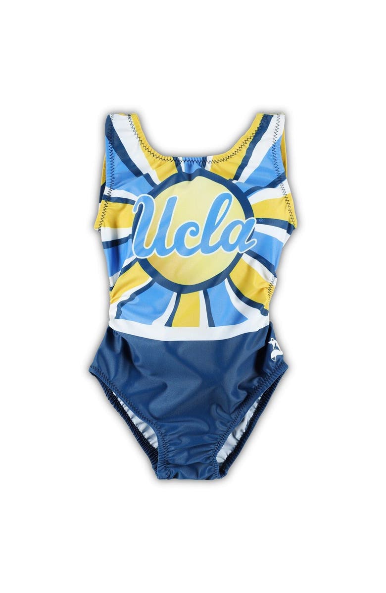 FOXYS LEOTARDS Girls Youth Gold UCLA Bruins Burst Leotard, Alternate, color, 