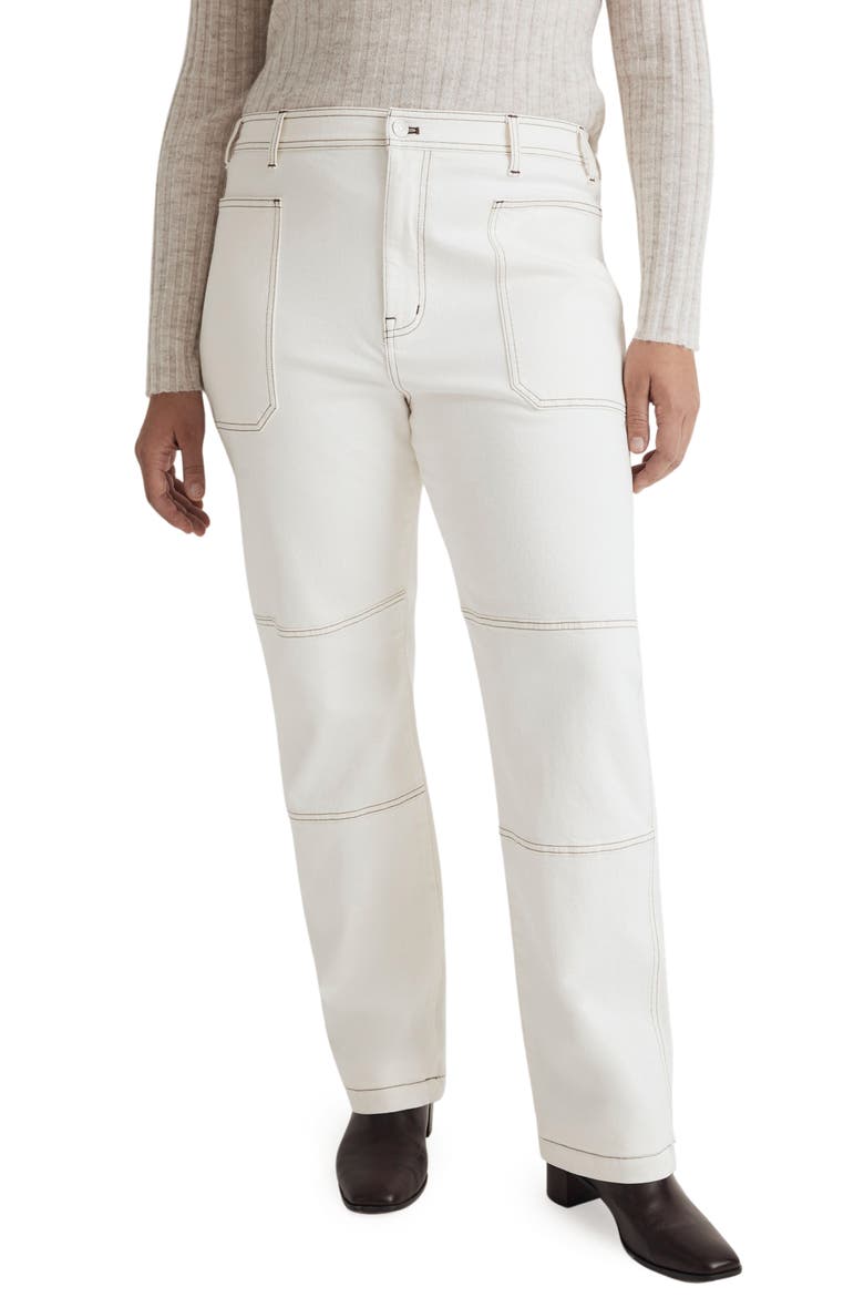The '90s Straight Cargo Jeans, Alternate, color, LIGHTHOUSE