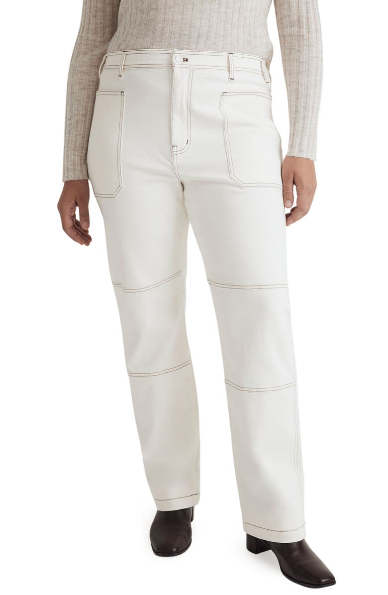 Madewell The '90s Straight Cargo Jeans, Alternate, color, Lighthouse