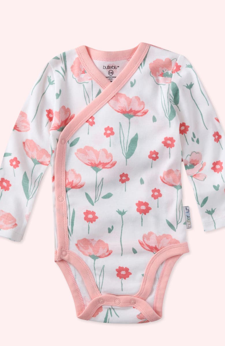 BUTTERBLU Take Me Home 4-Piece Baby Gift Set, Alternate, color, Floral Fields