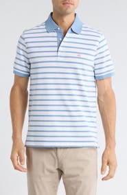 Brooks Brothers Slim Fit Stripe Cotton Piqué Polo
