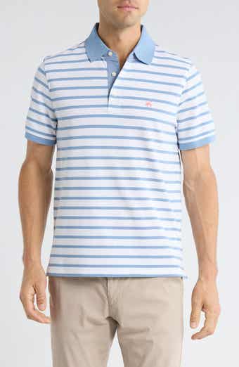 Brooks Brothers Slim Fit Stripe Cotton Piqué Polo