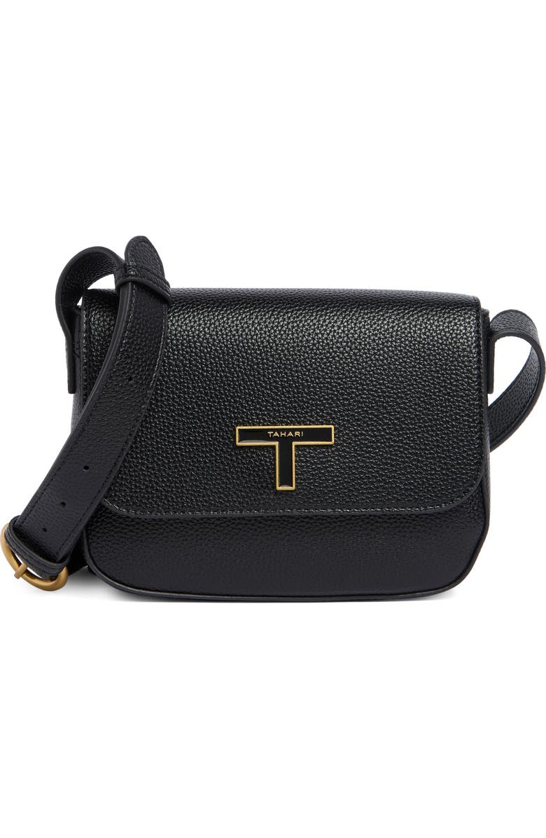T Tahari Cameron Crossbody Bag, Main, color, Black