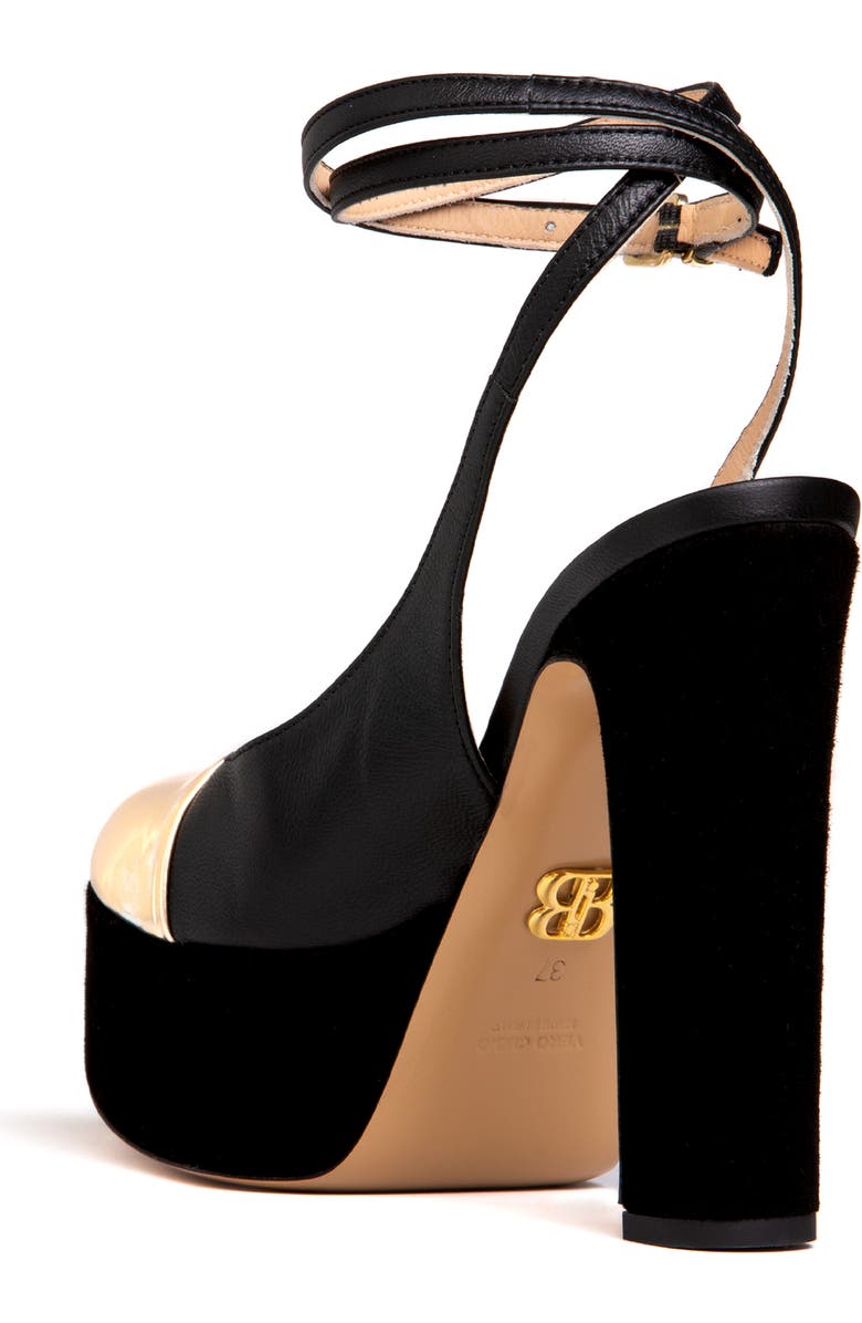 BEAUTIISOLES Odessa Ankle Strap Cap Toe Platform Pump, Alternate, color,