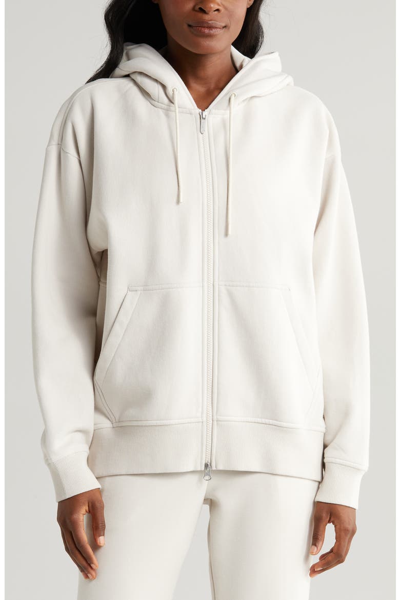 Cloud Fleece Zip Hoodie, Alternate, color, GREY MOONBEAM