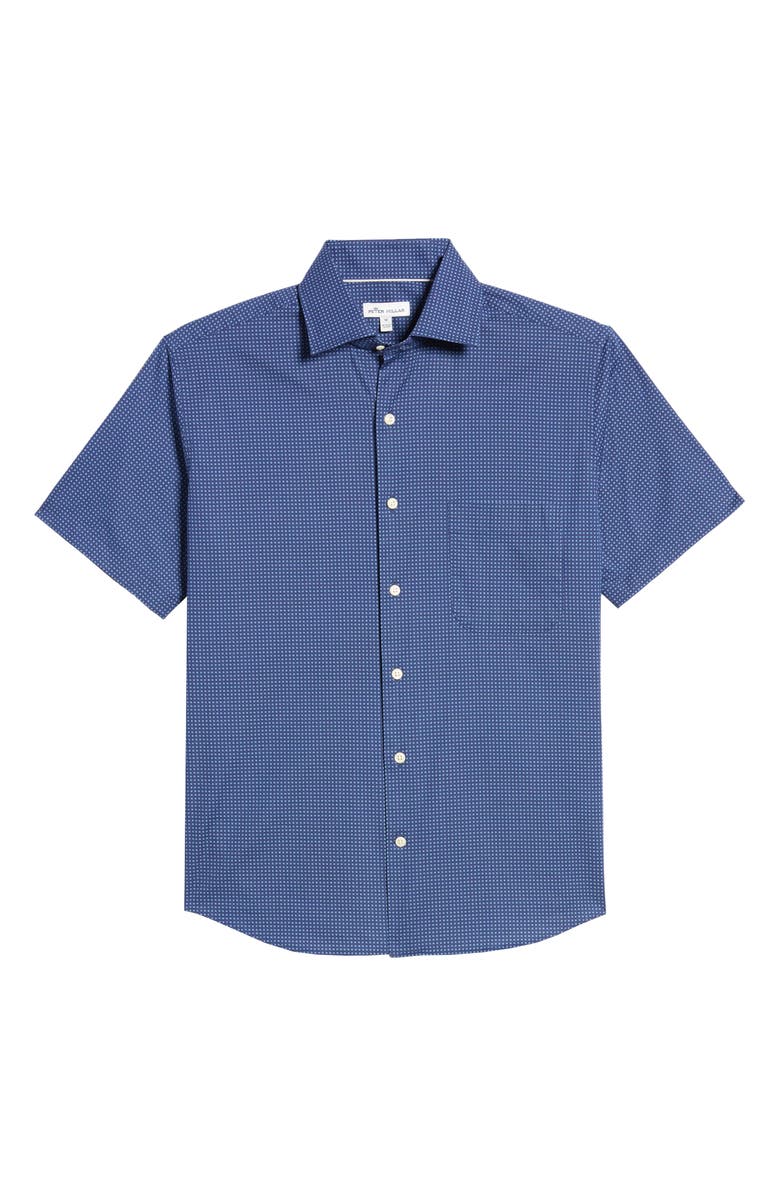Peter Millar Block Island Short Sleeve Button-Up Shirt, Alternate, color,