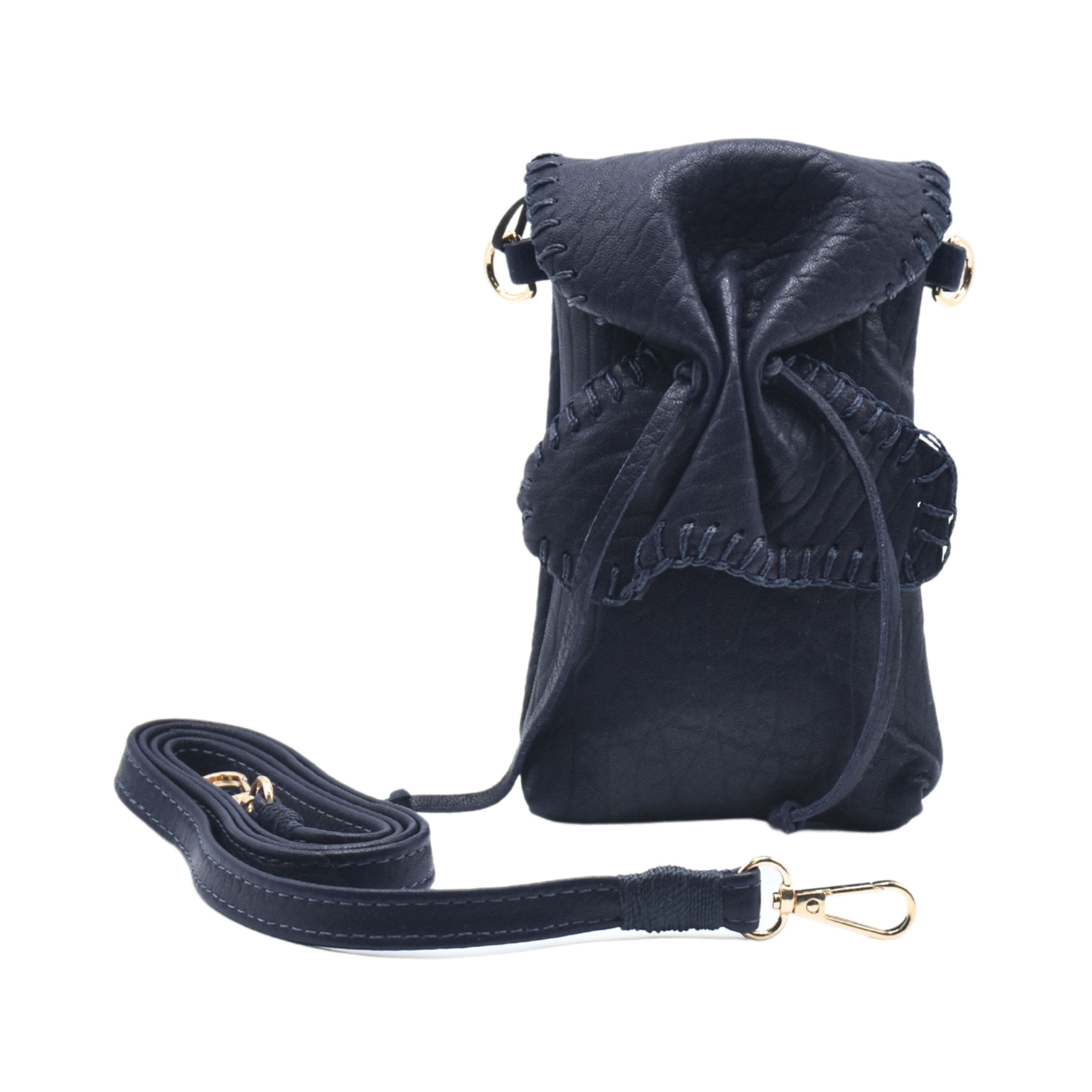 Carlos Falchi Cell Phone Butterly Lambskin Leather Bag, Main, color, 