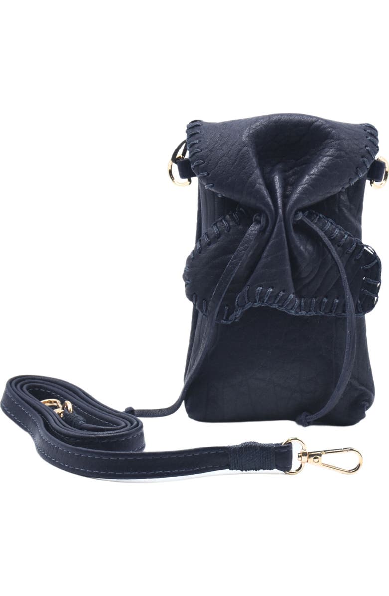 Carlos Falchi Cell Phone Butterly Lambskin Leather Bag, Main, color,