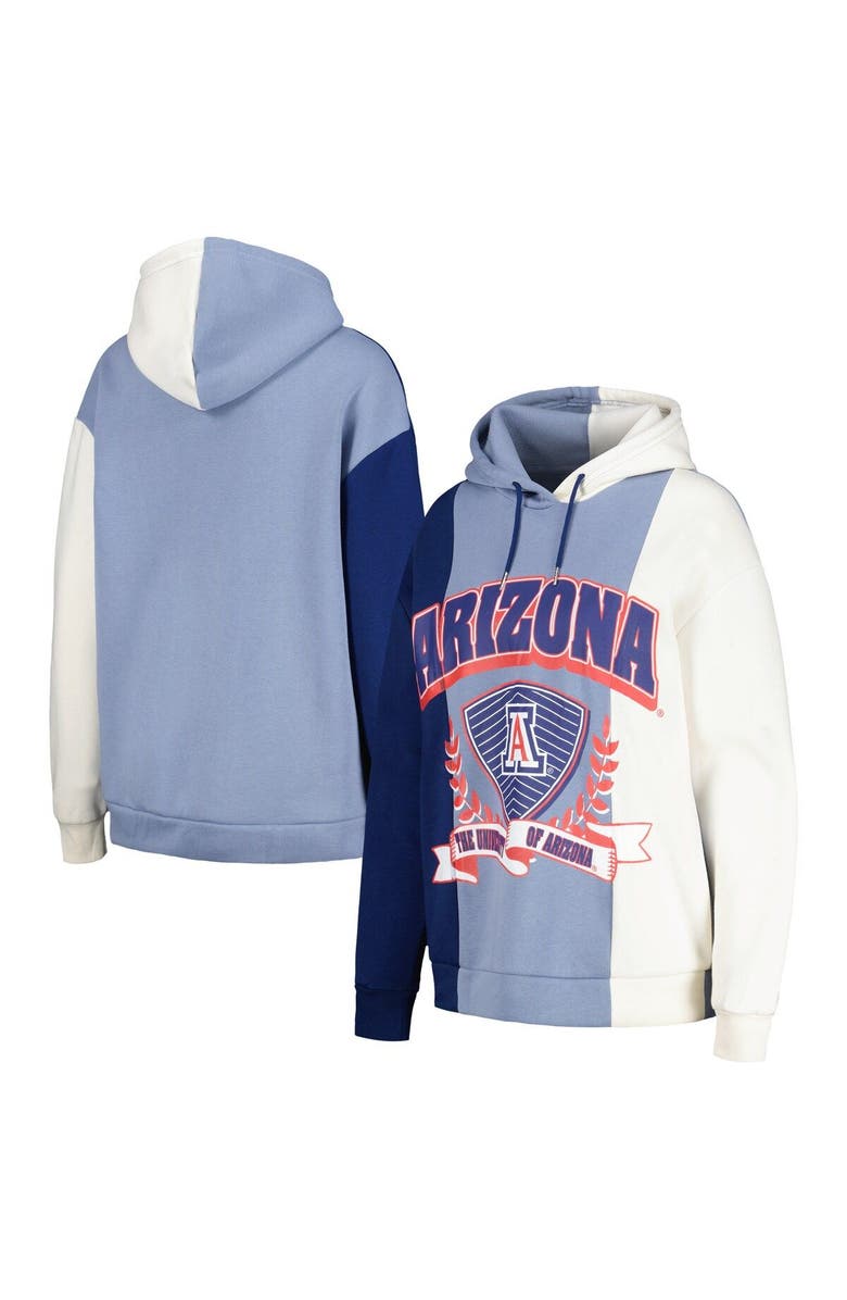 GAMEDAY COUTURE Women's Gameday Couture Navy Arizona Wildcats Hall of Fame Colorblock Pullover Hoodie, Main, color, Navy