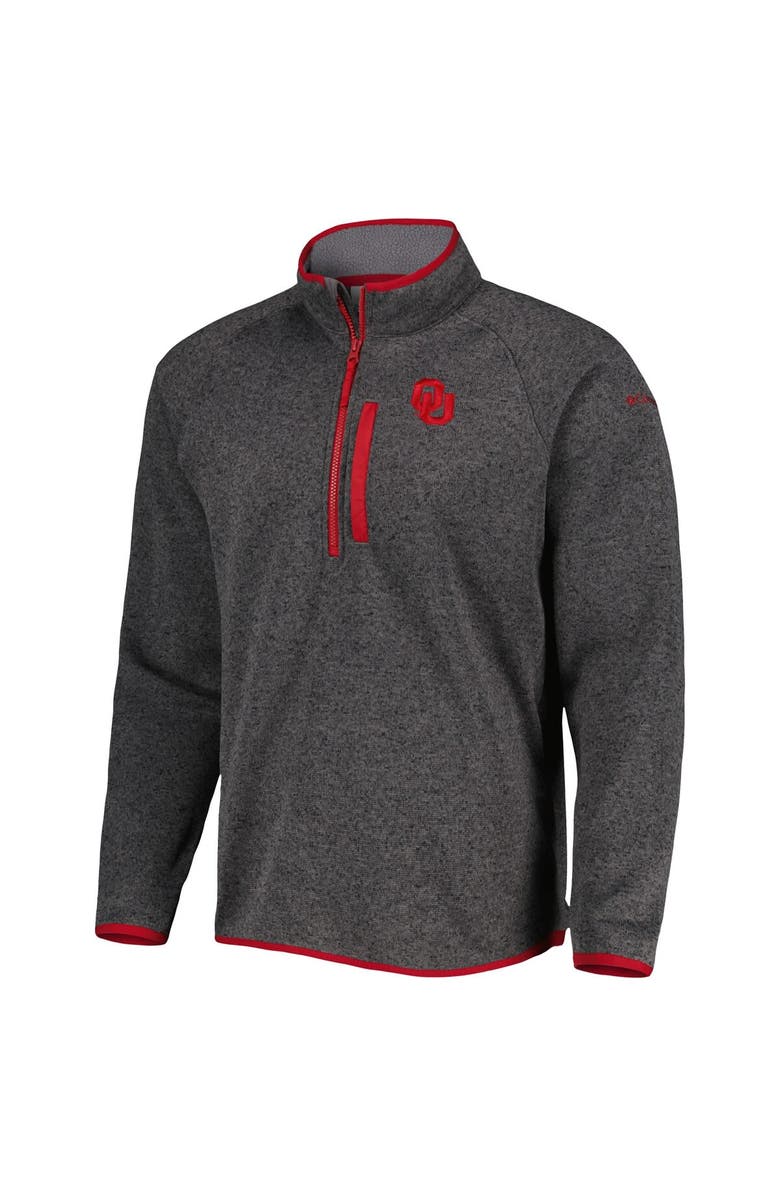 Columbia Men's Columbia Gray Oklahoma Sooners Canyon Point Raglan Half-Zip Top, Alternate, color, Gray