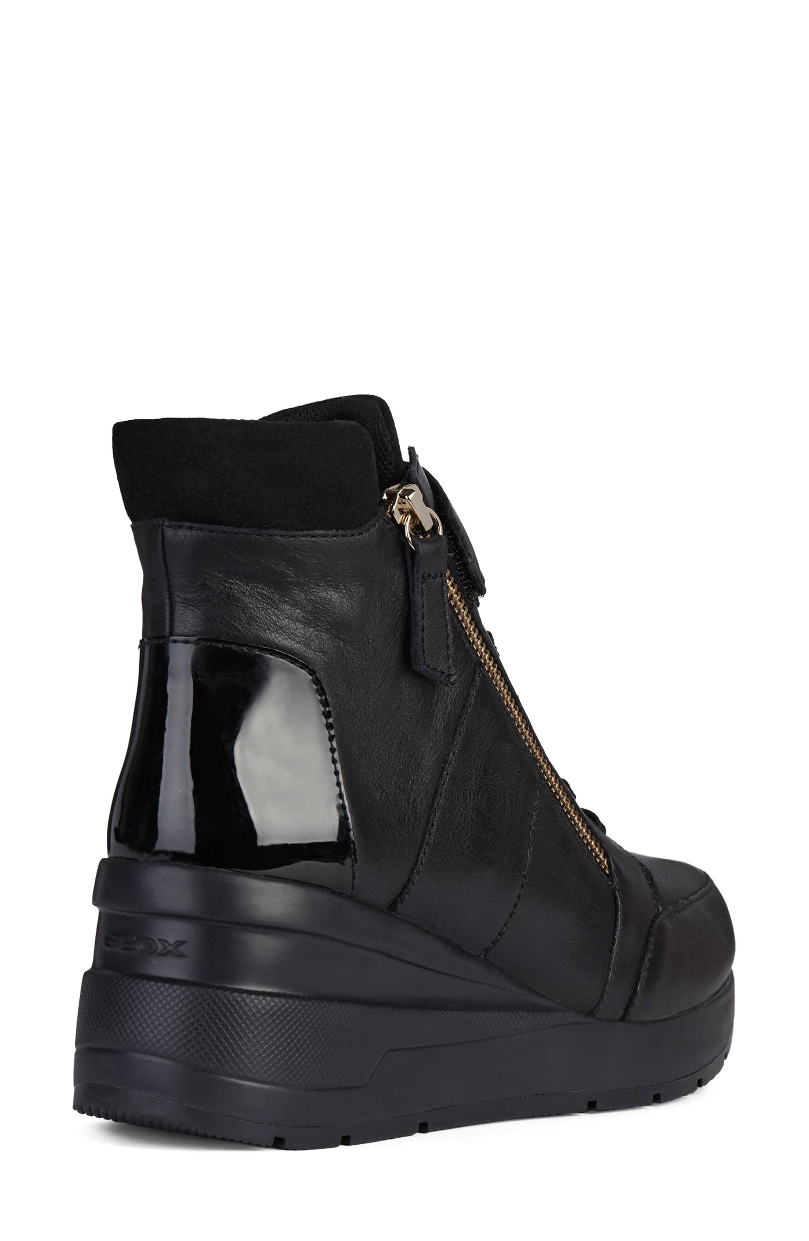 Geox Zosma Wedge Sneaker, Alternate, color, 